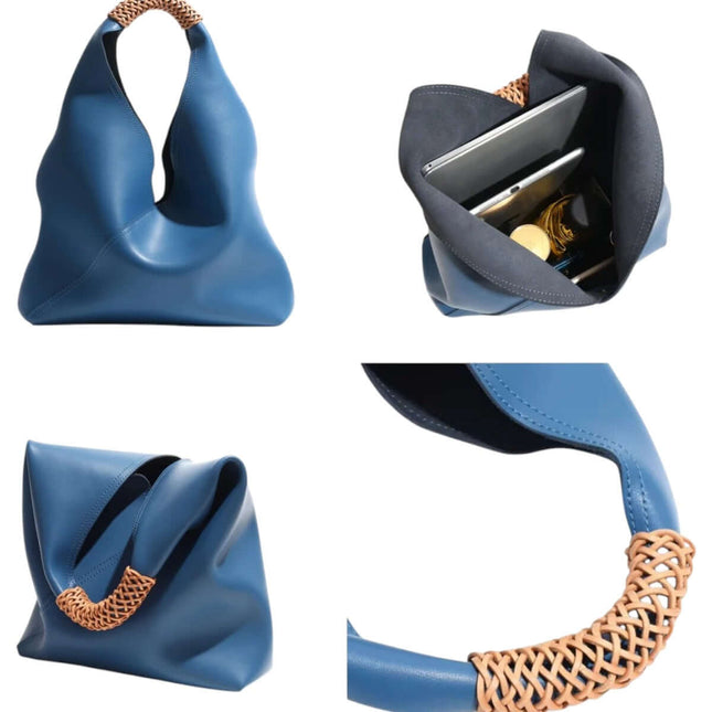 Bucket Tote Bag - Genuine Leather