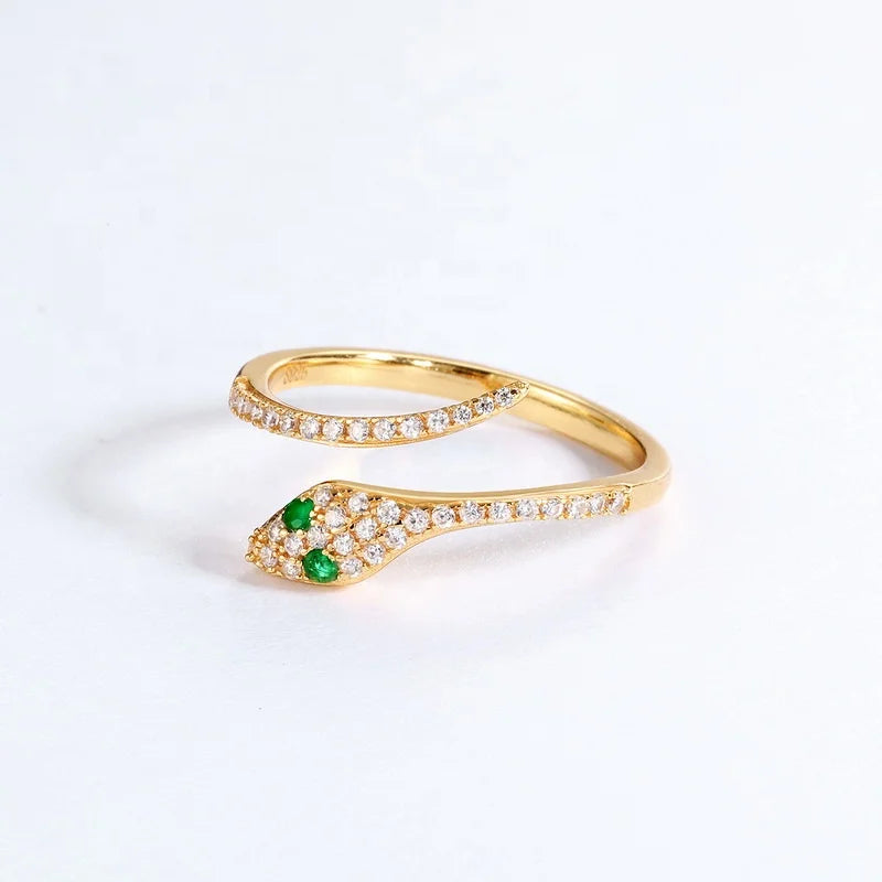 Snake Wrap Ring 925 Sterling Silver