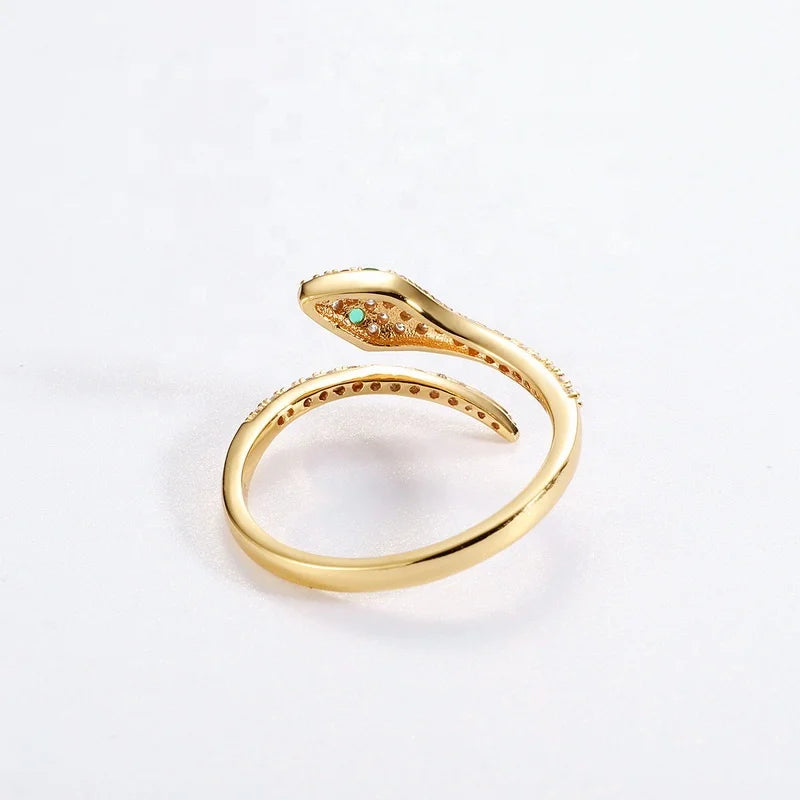 Snake Wrap Ring 925 Sterling Silver