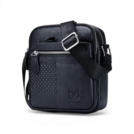 Herren-Schultertasche aus echtem Leder