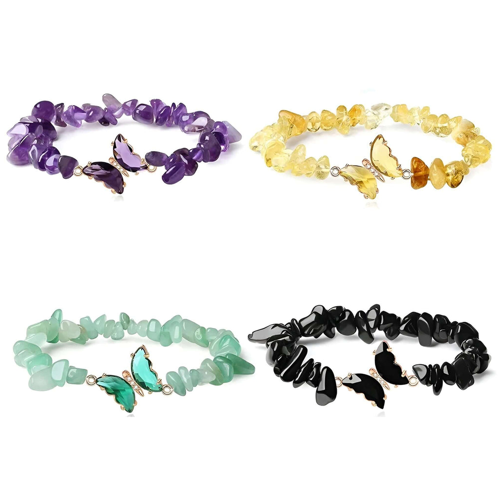Handmade Butterfly Bracelet Natural Stone
