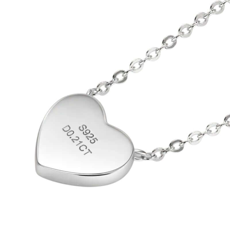 Heart Necklace Moissanite - Certified - Marùe