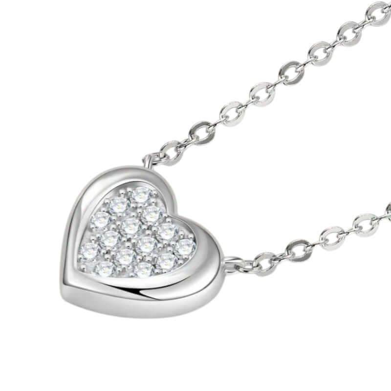 Heart Necklace Moissanite - Certified - Marùe