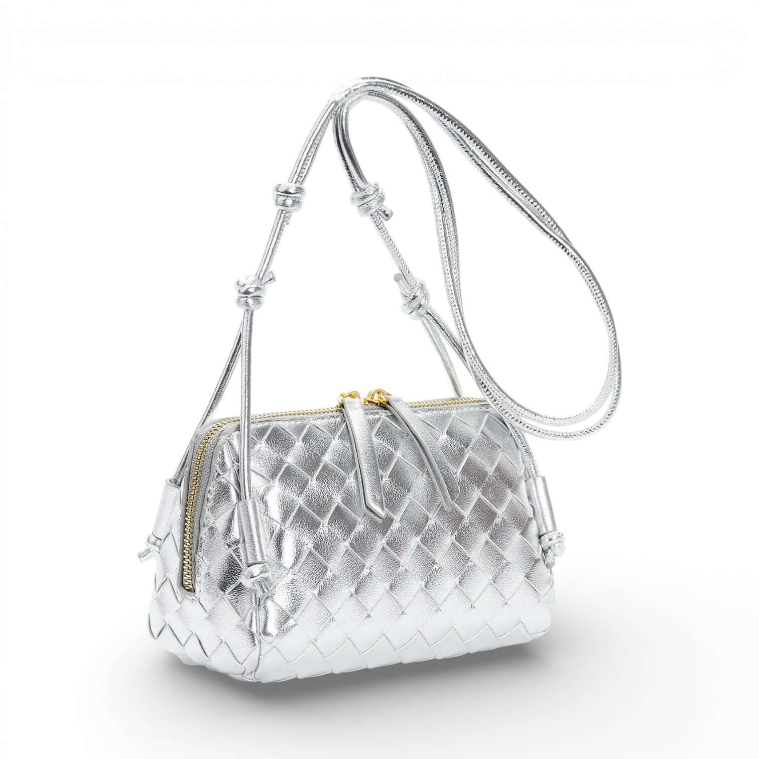 Genuine Leather Woven Bag