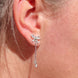 Handcrafted Moissanite Bowknot Drop Earrings