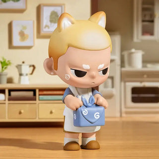 Kubo Pop Mart Action Figure in beige, collectible vinyl model for fans, premium detailing, perfect gift for collectors.