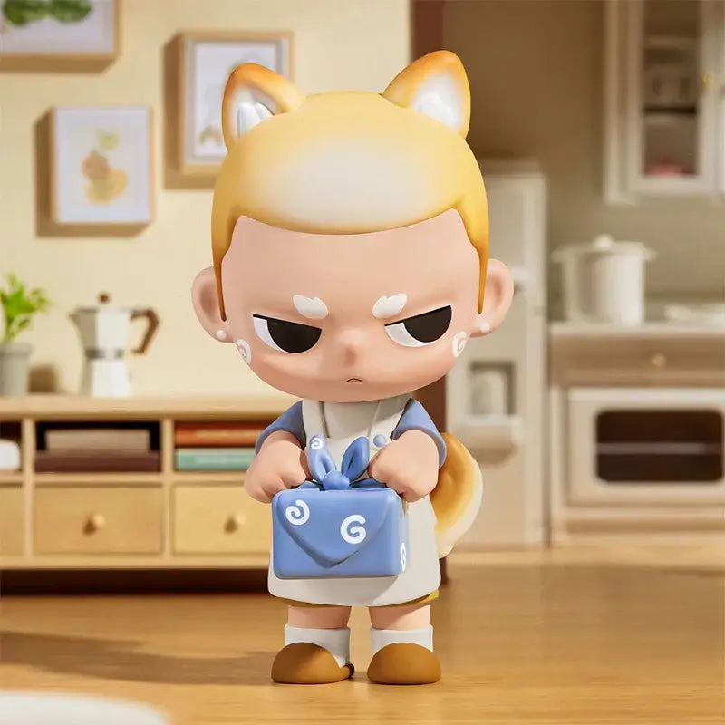 Kubo Pop Mart action figure, collectible model, beige, unique design, perfect for fans and collectors, 14+.