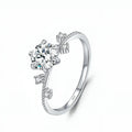 Lab Diamond Moissanite Ring 925 Sterling Silver