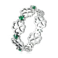 Lucky Cocktail Ring 925 Sterling Silver Zircon