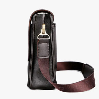 Polo Crossbody Bag with adjustable strap and high-quality PU leather construction, showcasing a structured design.