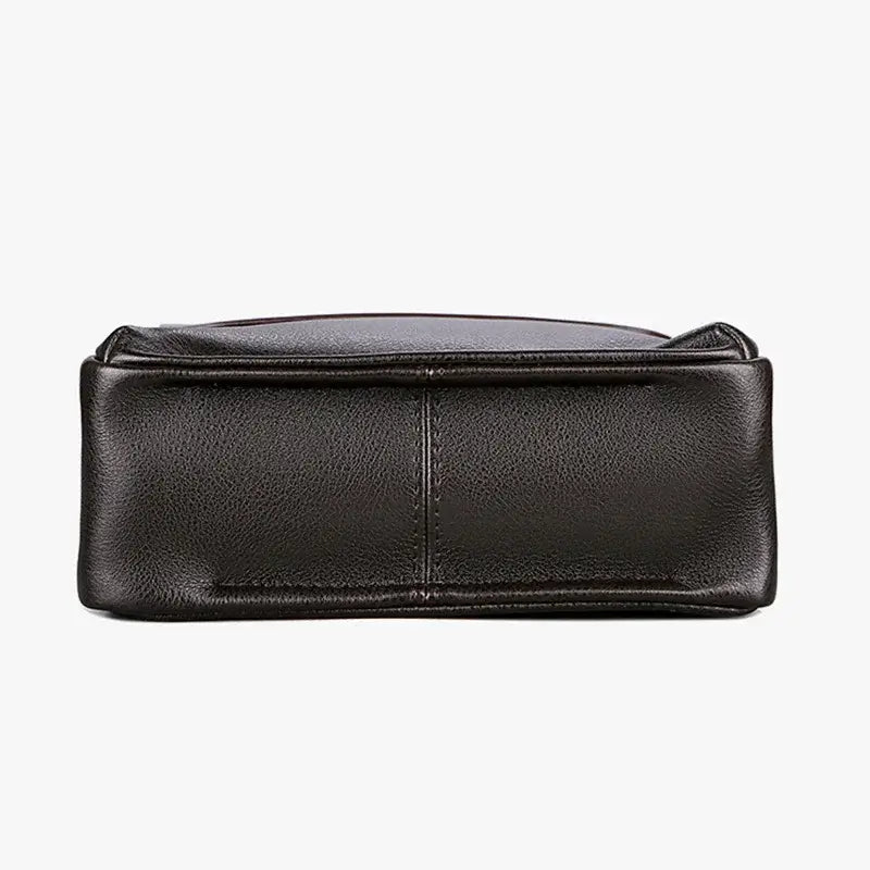 Bottom view of the Polo Crossbody Bag showcasing its structured design and high-quality PU leather material.