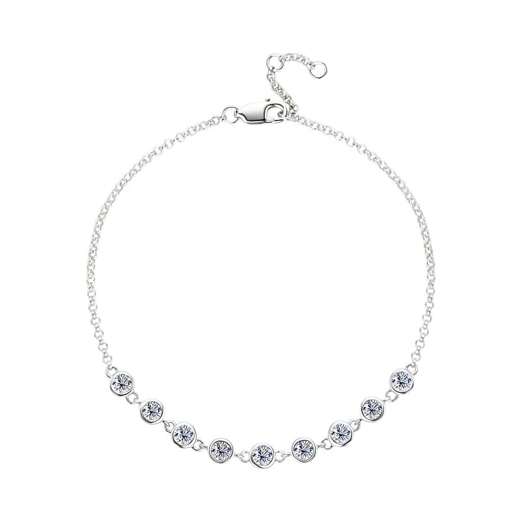 Gold Bracelet With Moissanite Stones - Marùe