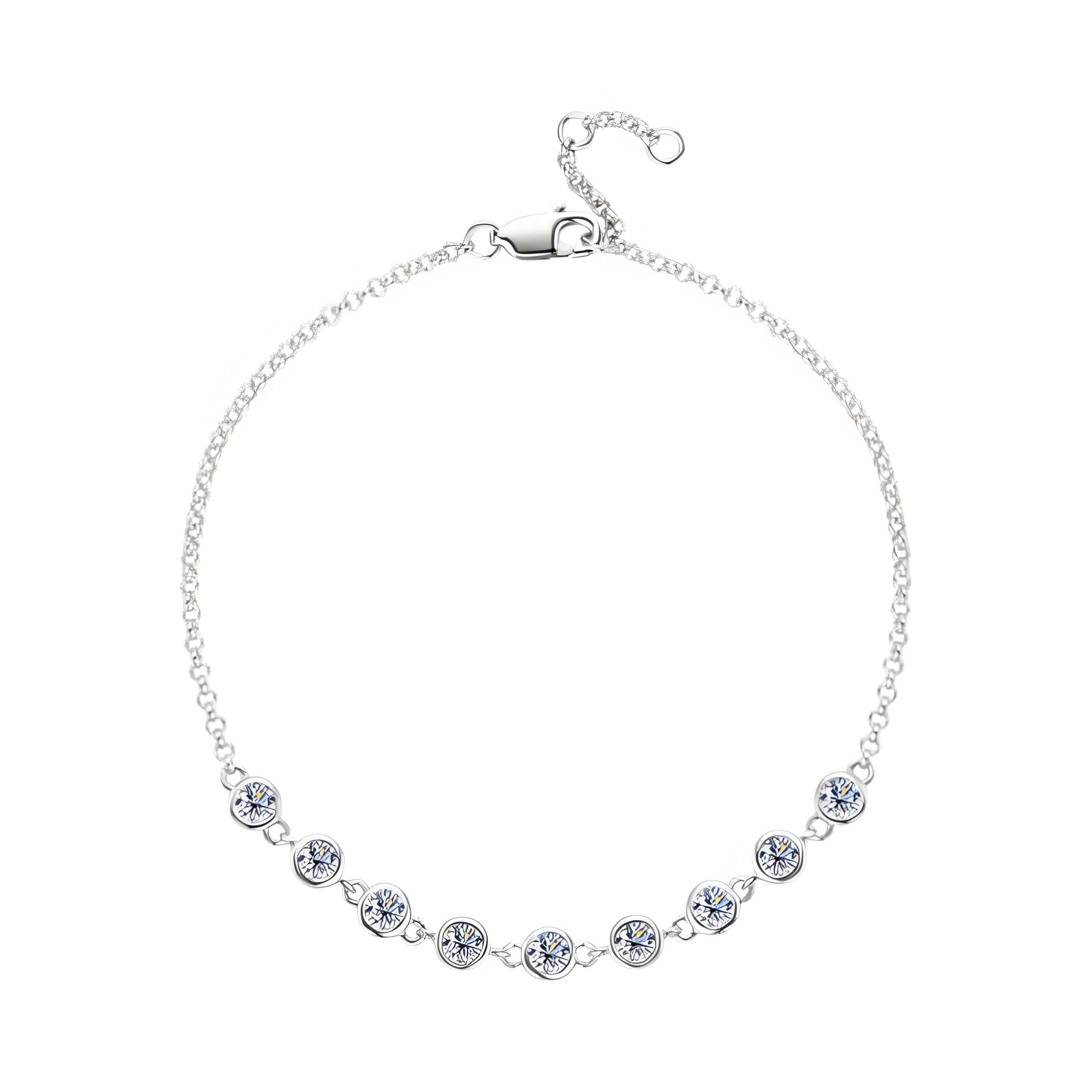 Gold Bracelet With Moissanite Stones - Marùe