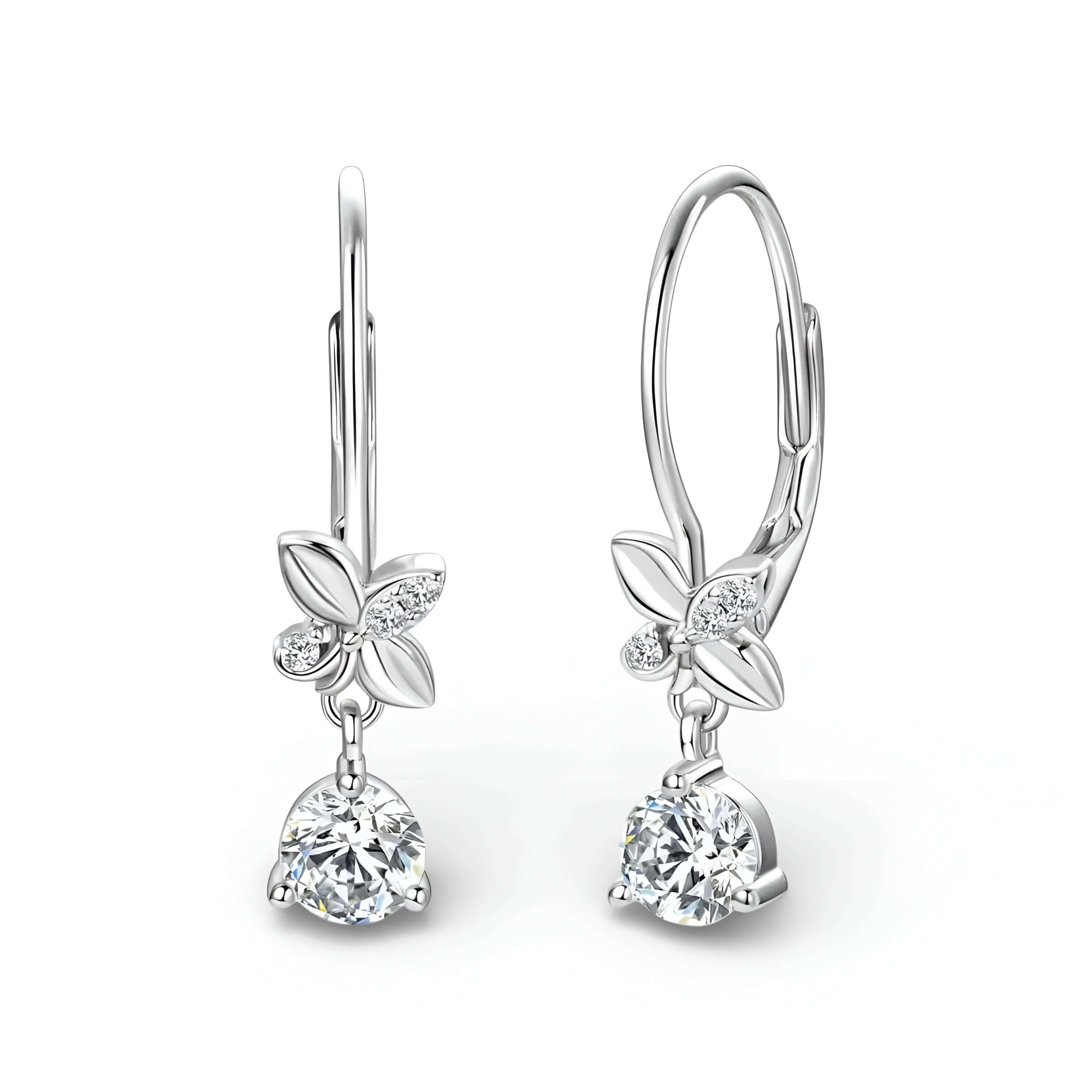 Moissanite Drop Earring 925 Sterling Silver - Marùe