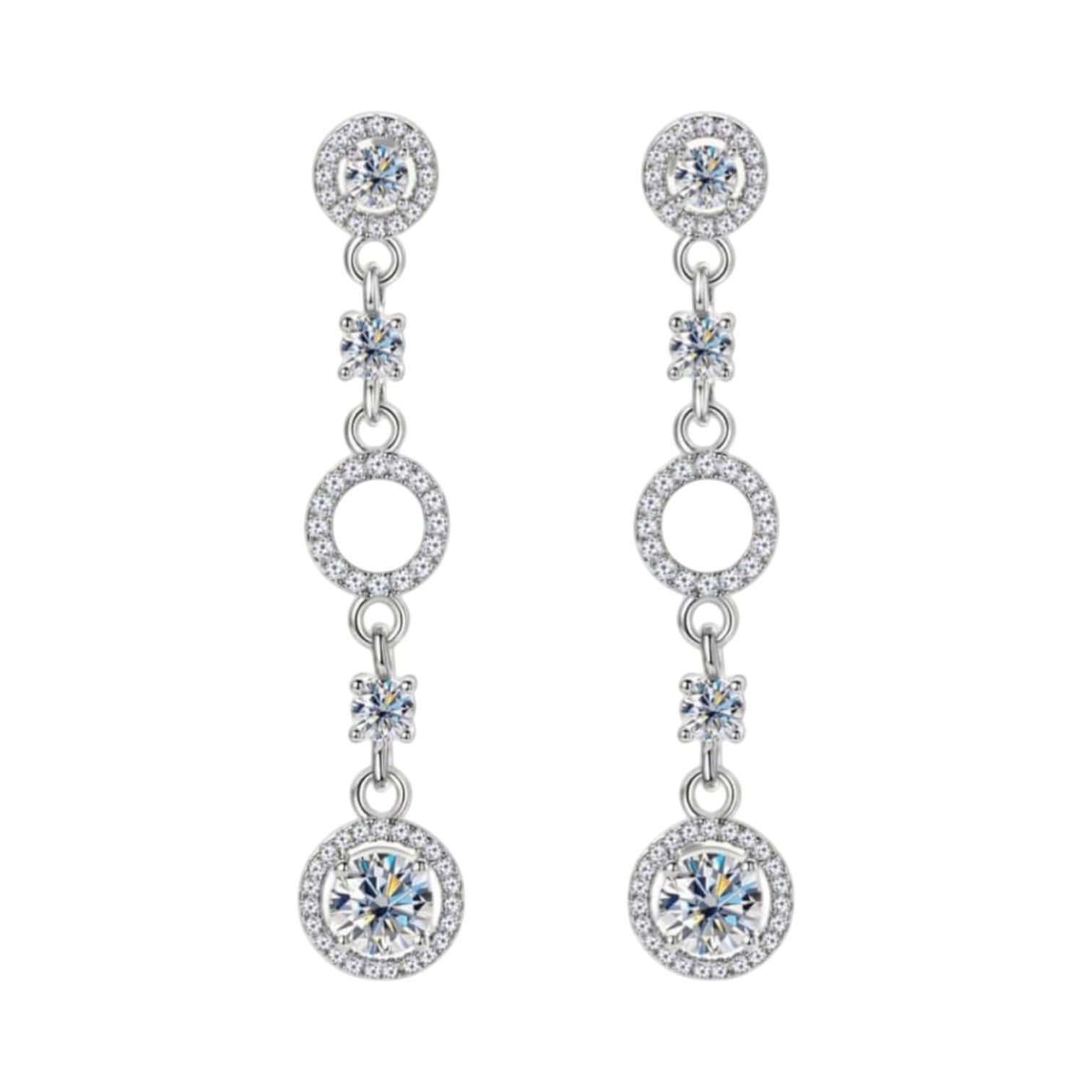 Moissanite Drop Earrings - Marùe