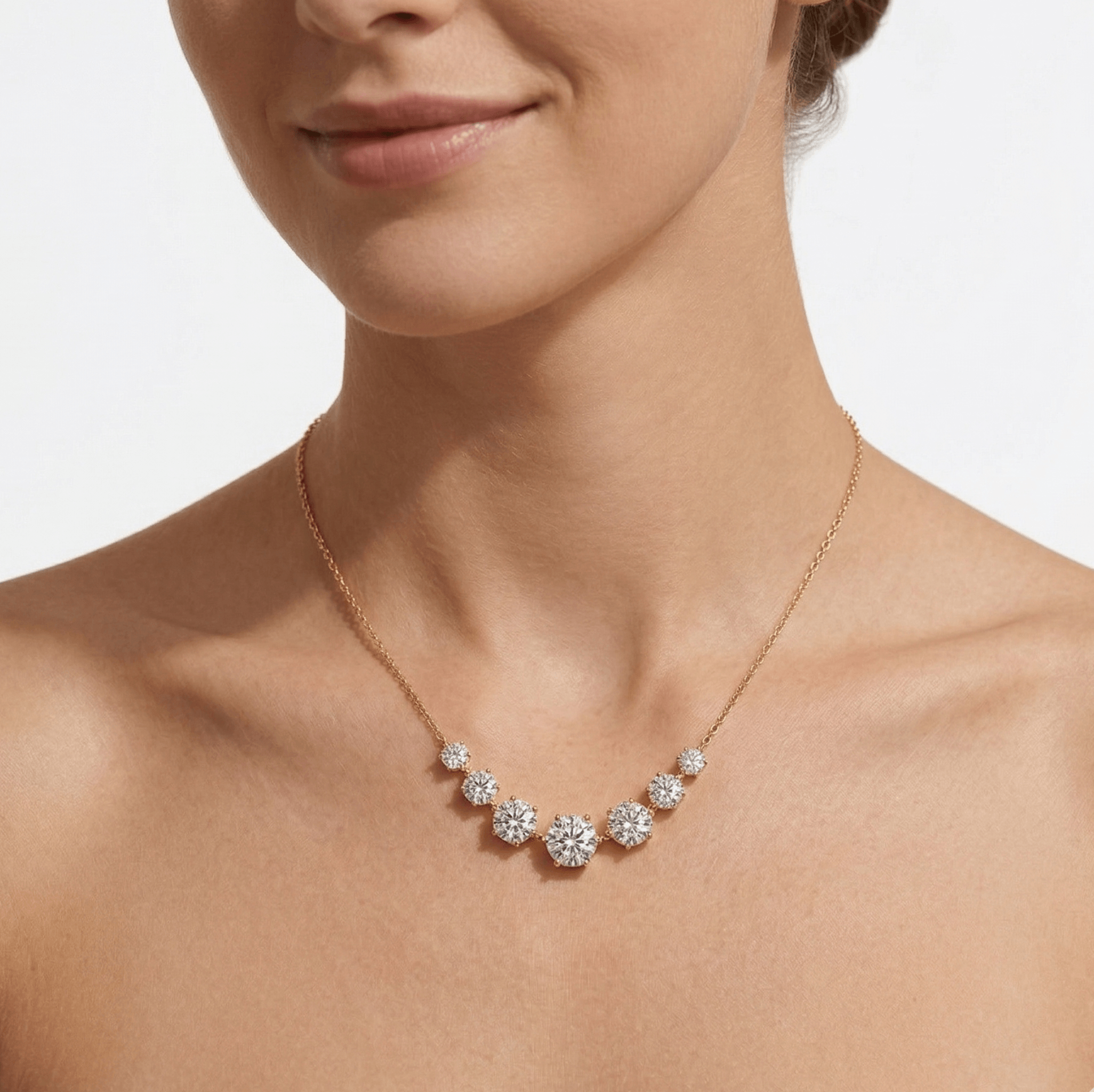 Moissanite Necklace - Certified - Marùe