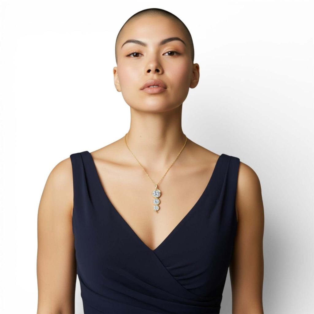 Moissanite Necklace in 925 Sterling Silver - Marùe