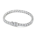 All zircon / White gold / 4mm 18cm