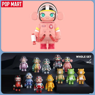 POP MART Molly collectible figure, pink color, part of an art toy set, ideal for collectors and fans.