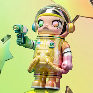 POP MART MOLLY original collectible figure in colorful astronaut design, adding creativity and personality to any display.