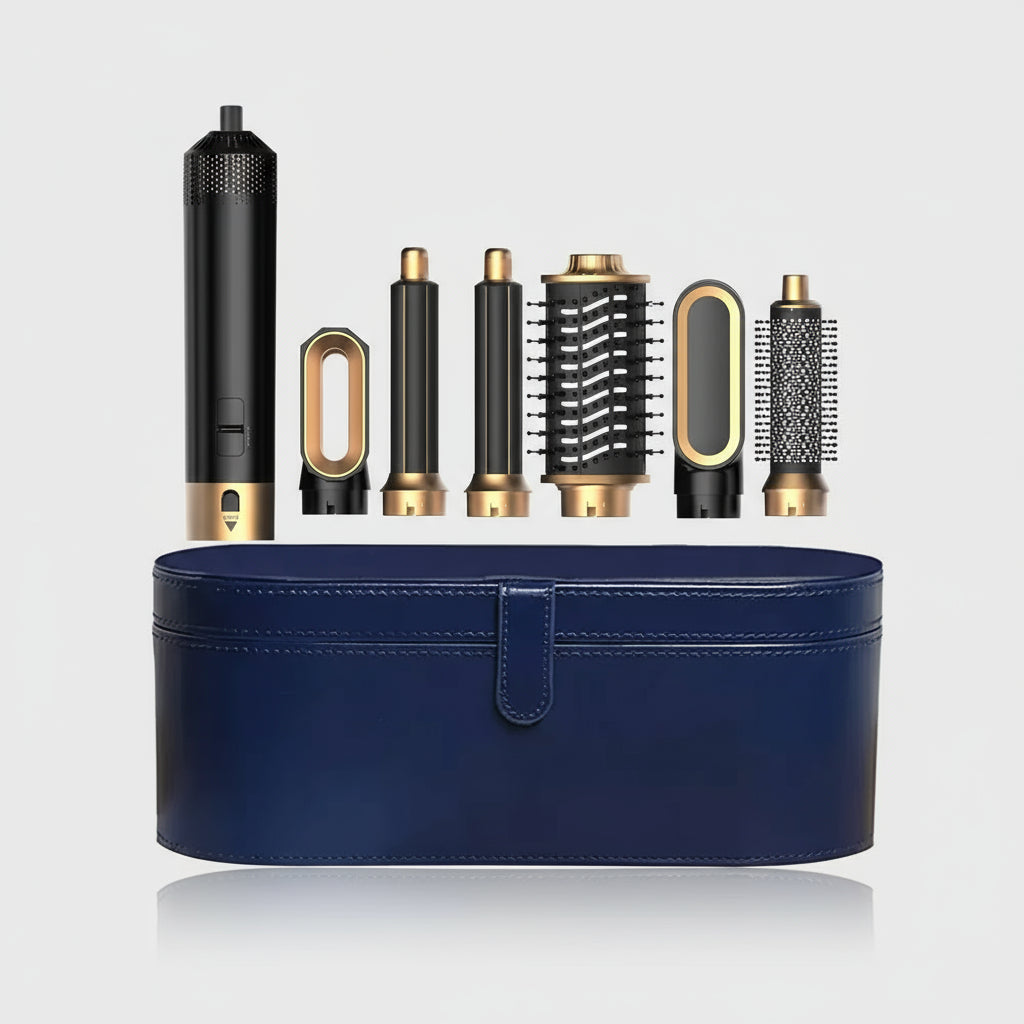 Hair Dryer - Hair styler Professional Multi Styler 7-in-1 100W with attachments and storage case