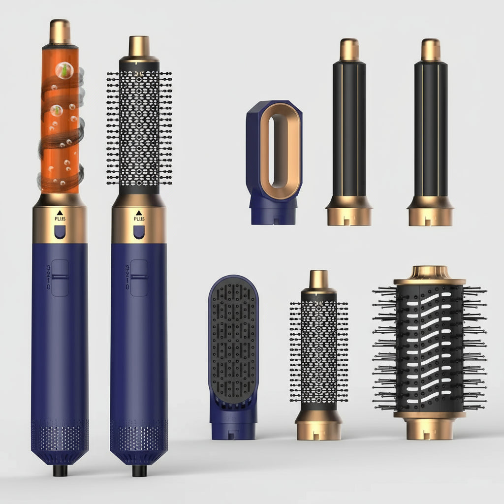 Hair Dryer Professional Multi Styler 7-in-1 with various attachments for salon-quality styling and control.