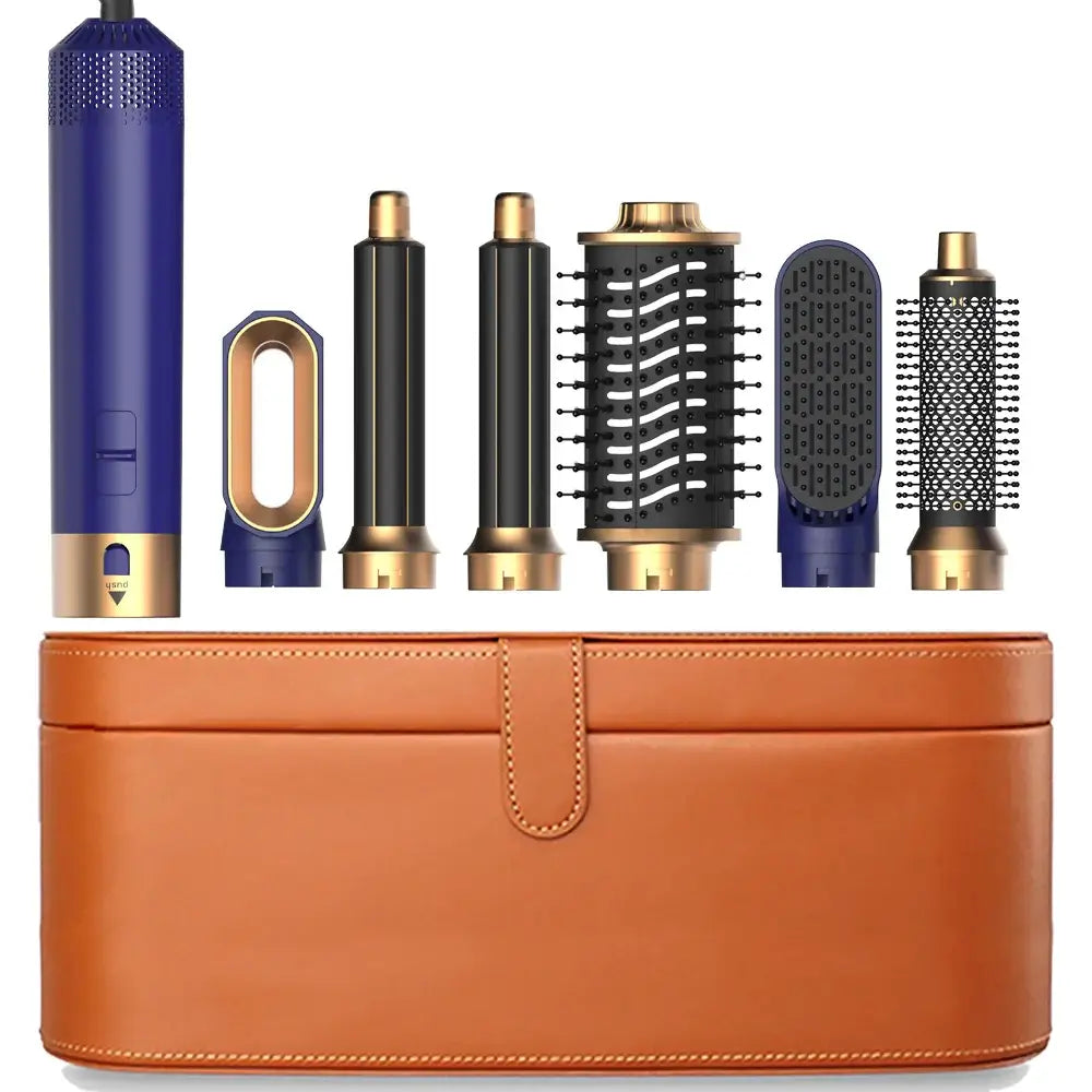 Hair Dryer - Hair styler Professional Multi Styler 7-in-1 set with attachments and storage case in stylish design.