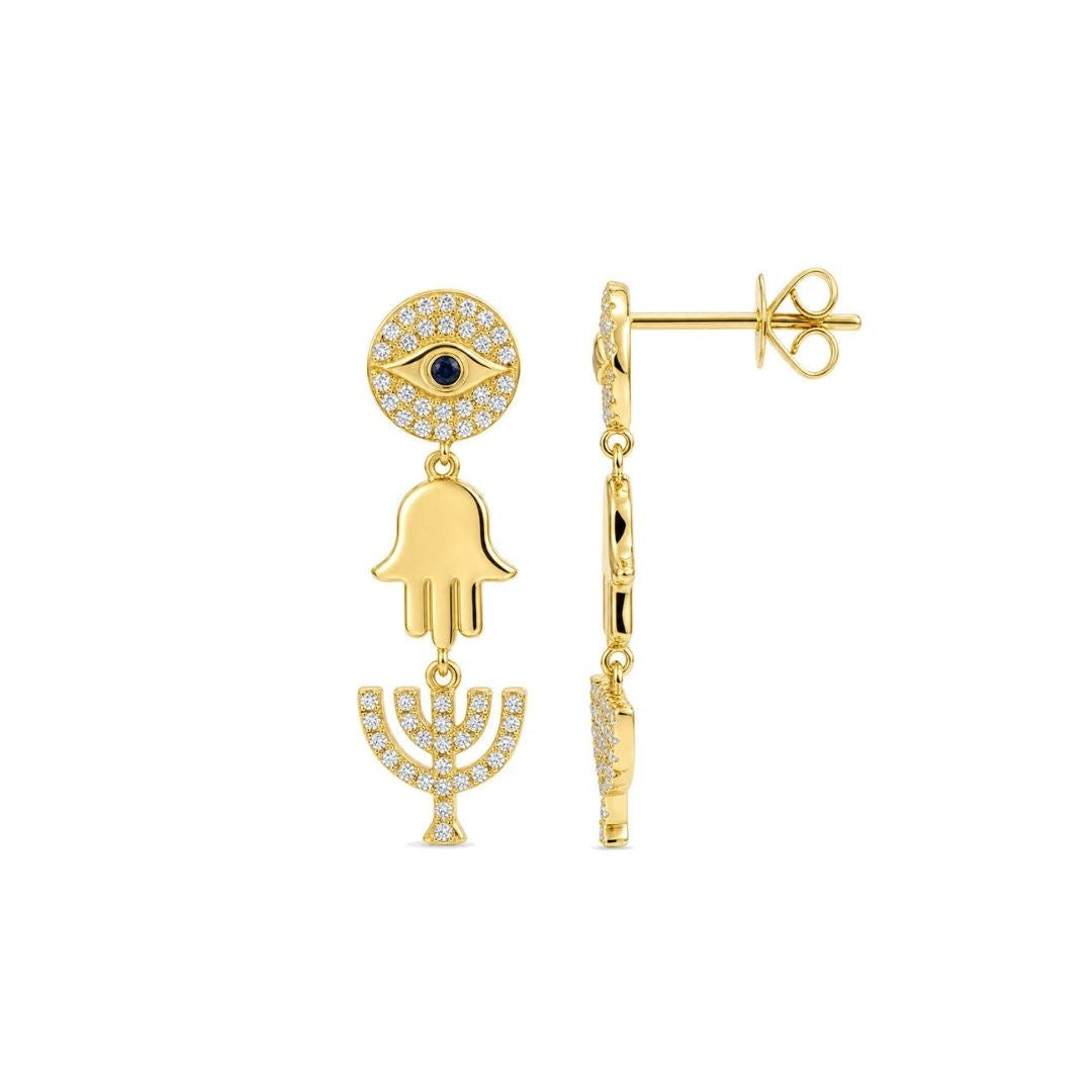 Lucky Drop Earrings - 14K Gold-Plated