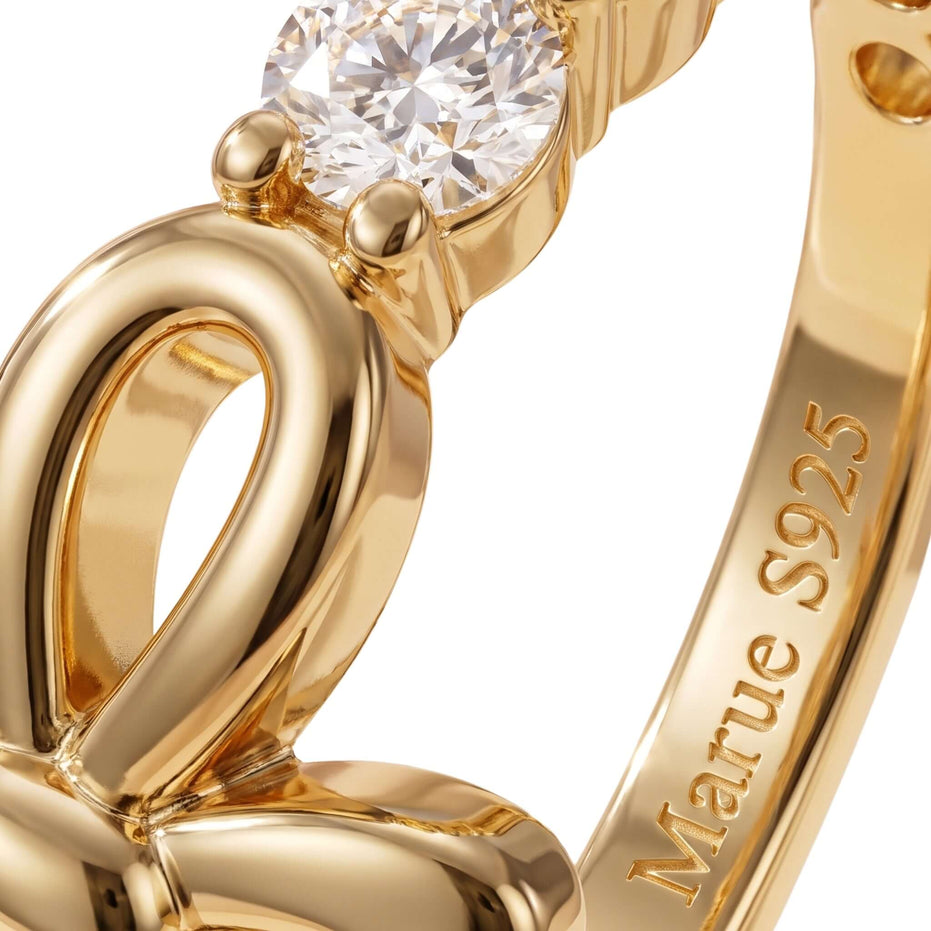 Anello con diamante moissanite