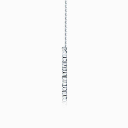 Sparkling Moissanite Cross Pendant Necklace