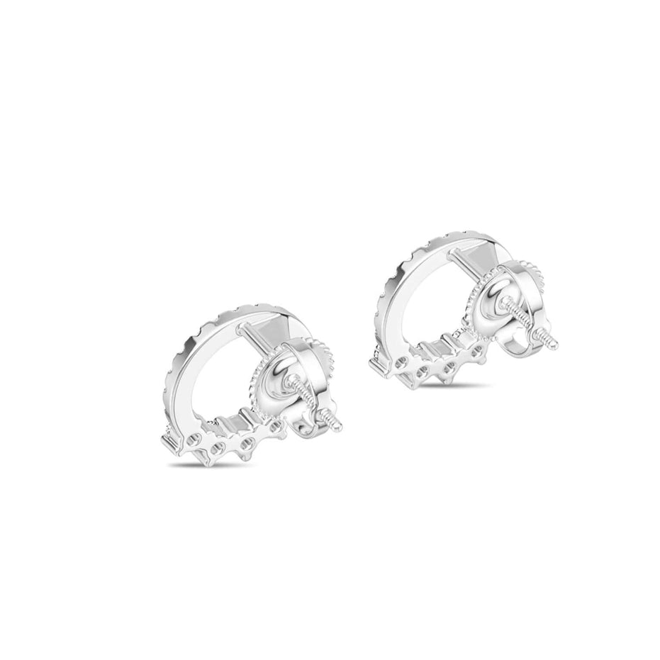 Orecchini con diamante moissanite 