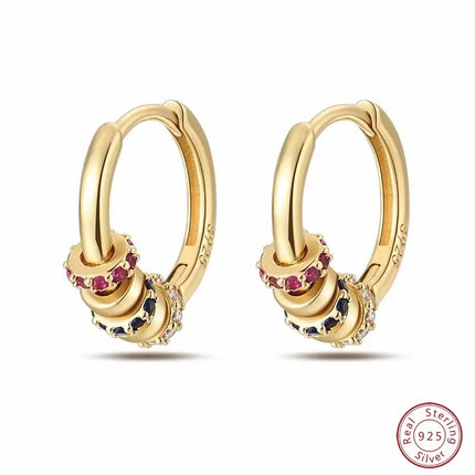 Stud Earrings 925 Sterling Silver