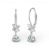 Moissanite Drop Earring 925 Sterling Silver