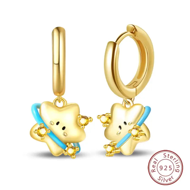 Stud Earrings 925 Sterling Silver