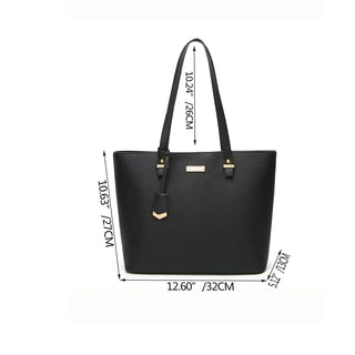 Women's Handbag 4-Piece Set in versatile PU material with detailed dimensions