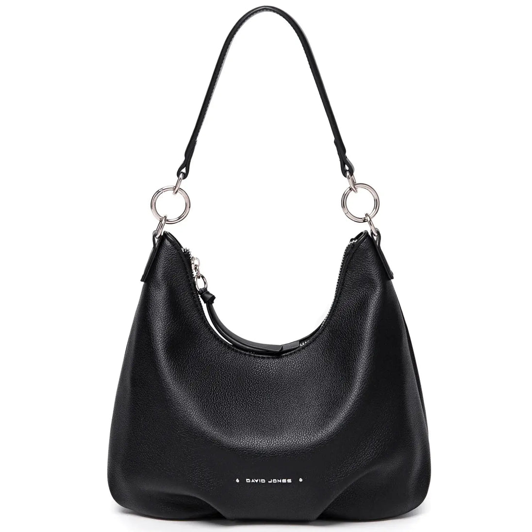 Luxury black shoulder bag for women, soft PU crossbody handbag with wide straps, casual style, perfect for outings.