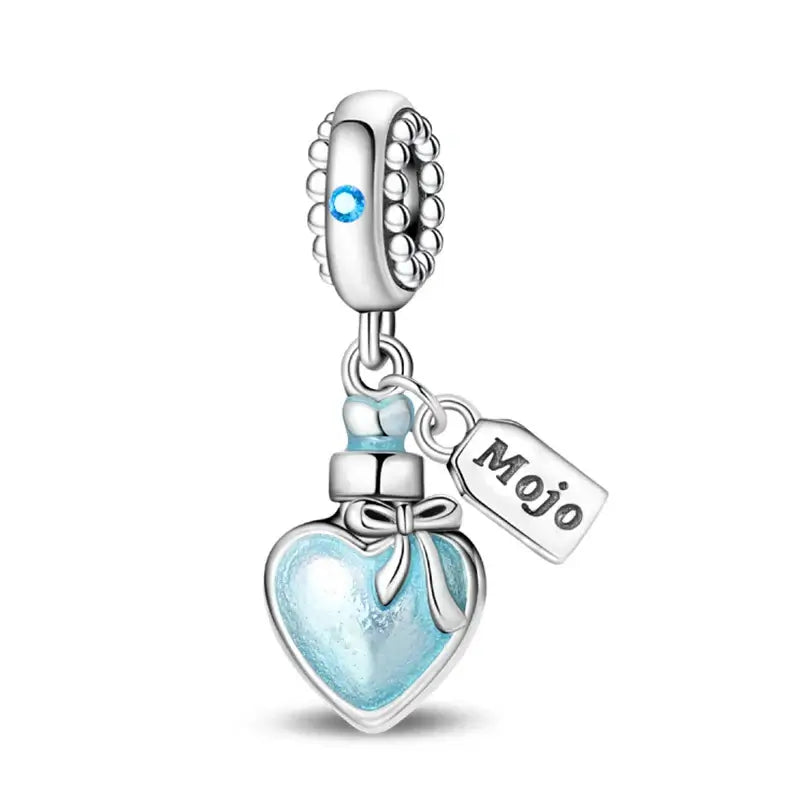 Charm Bead 925 Sterling Silver Butterfly, Daisy & Rose