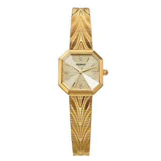 Wristwatches Stainless Steel by BERNY, model 2928L, featuring a luxurious gold design and precision quartz movement.