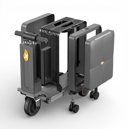 Airwheel Smart Rideable Electric Luggage Carry-On, Motorized Luggage with USB Charging, Aluminum Frame & Removable Battery