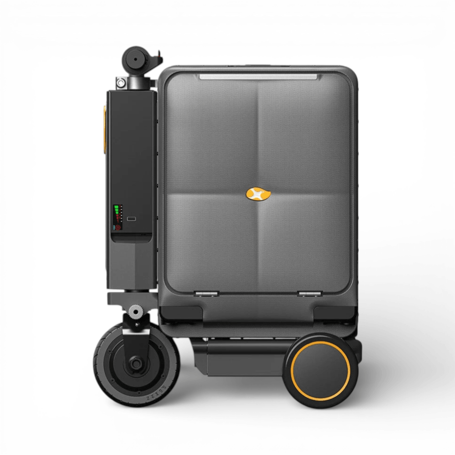 Airwheel Smart Rideable Electric Luggage Carry-On, Motorized Luggage with USB Charging, Aluminum Frame & Removable Battery