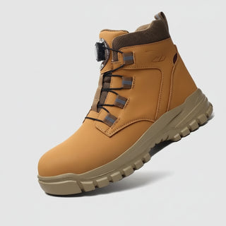 Anti-smash Work Shoes For Men with metal toe cap and anti-slip design, ideal for safety and work environments.