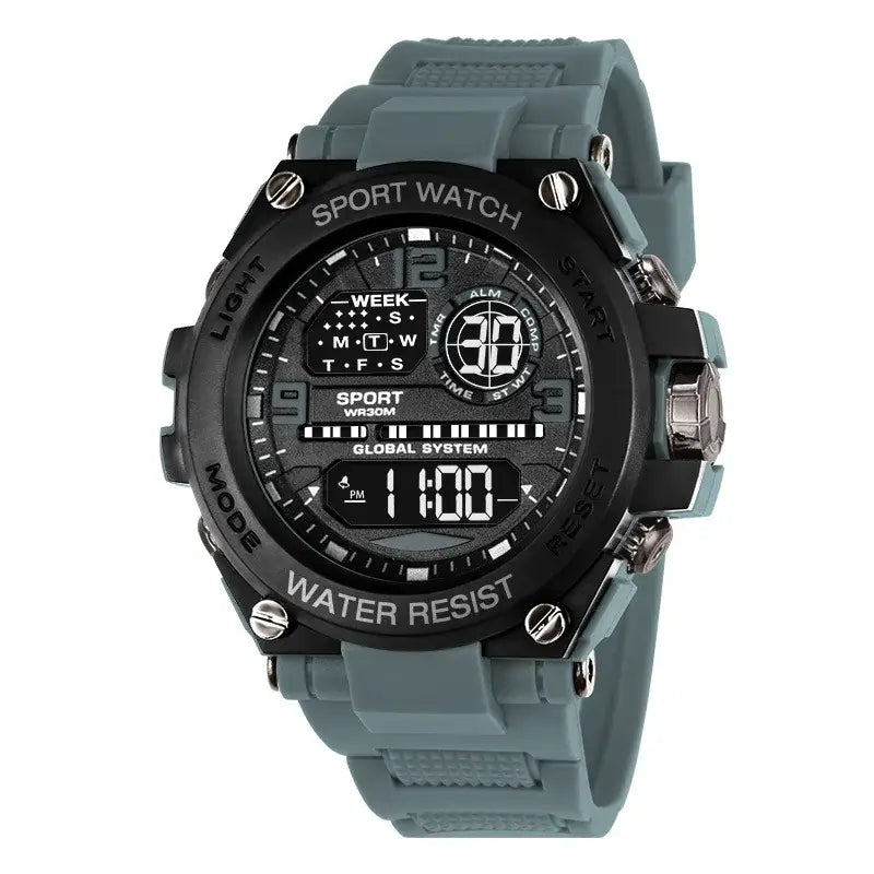 Digital Sport Watch – Waterproof with rugged design and large display, ideal for active men and outdoor sports.