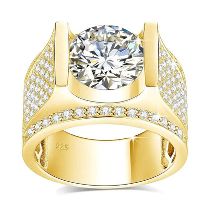 Moissanit-Ring für Herren