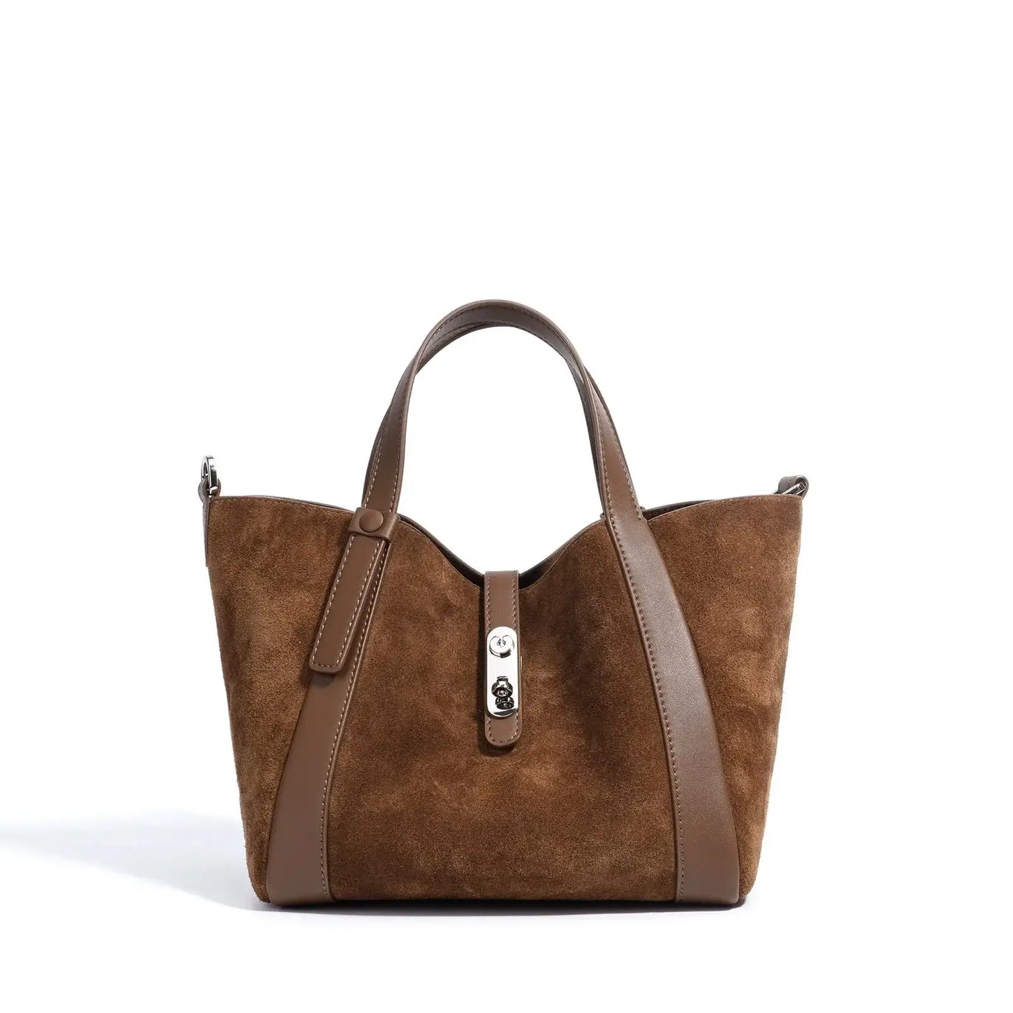 Women's Bucket Bags Suede Genuine Leather