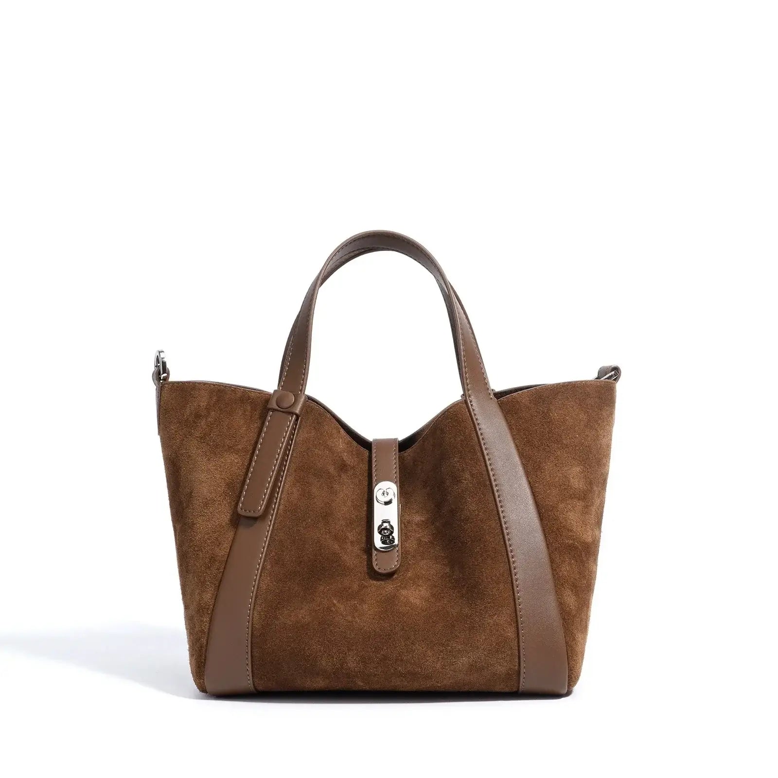 Women's Bucket Bags Suede Genuine Leather