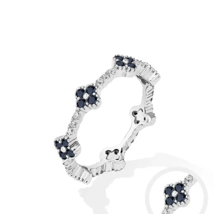 Genuine Moissanite Ring for Women – 925 Sterling Silver, Gold Plated with Certificate