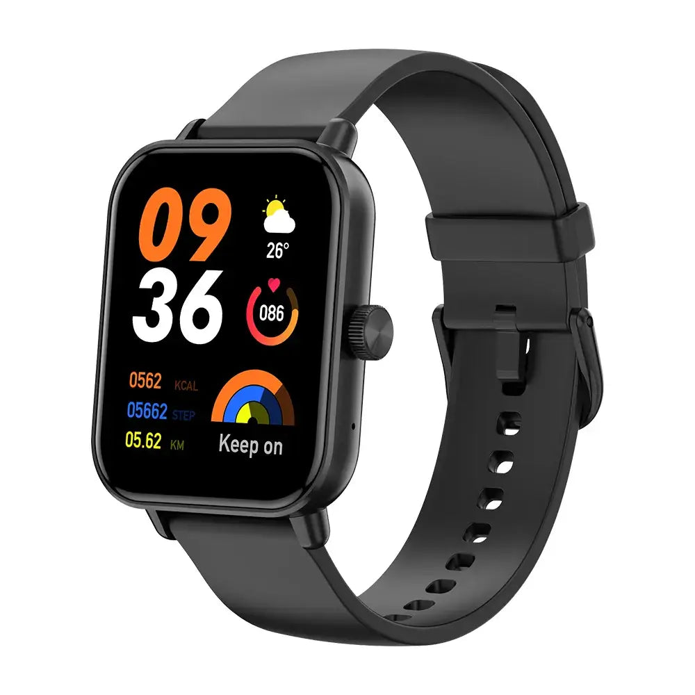 Smartwatch with 1.9 Ultra Display showing fitness metrics and sports modes for men and women, ideal for tracking activities.