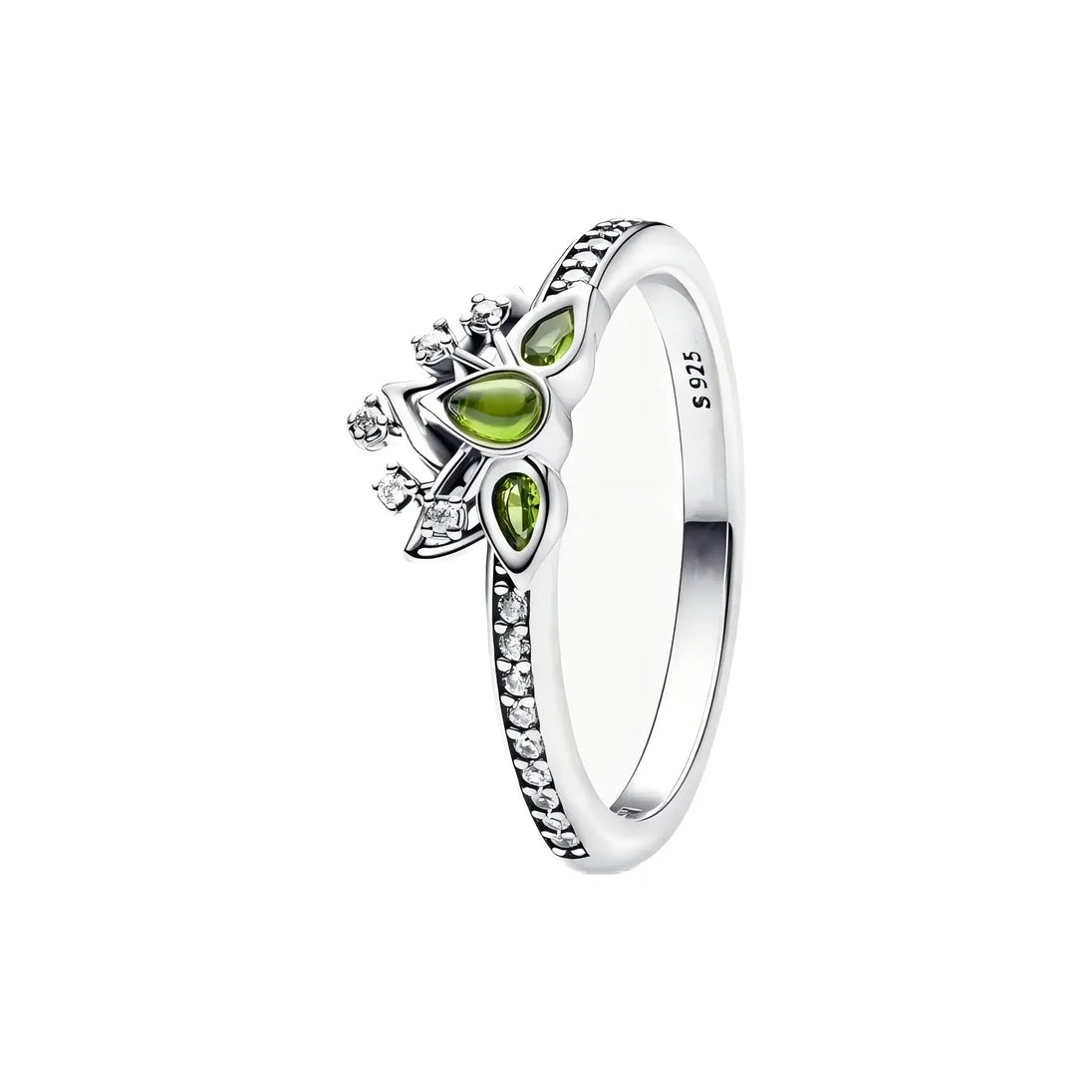 New Princess Ring Series Sterling Silver featuring sparkling zircon and crown-shaped design.