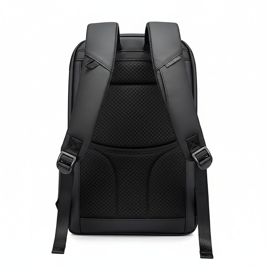 Bange Backpack with adjustable padded straps and air cushion support for comfort and style.