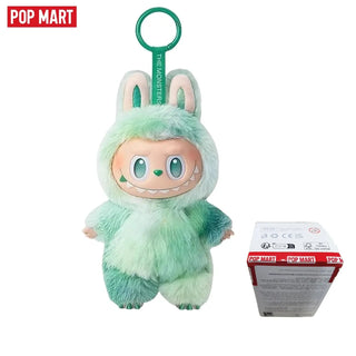 Labubu Doll - Blind Box Gift by POP MART featuring a cute green plush design with box packaging.